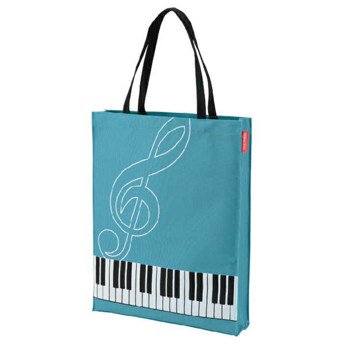 ピアノライン 縦型トートバッグ（ブルー） ピアノ ピアノ発表会 ピアノ教室 ピアノグッズ トートバッグ