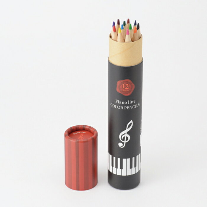 ピアノライン 色鉛筆12色 piano line ピアノ発表会 音楽発表会 演奏会 ピアノ教室 音楽教室 記念品 ギフト プレゼント ピアノ雑貨 音楽雑貨 ピアノグッズ ピアノ柄 かわいい 可愛い カワイイ 鍵盤柄 男の子 小学生 文房具 pianoline-10000038 ピアノライン 楽天市場支店 サンプル画像2