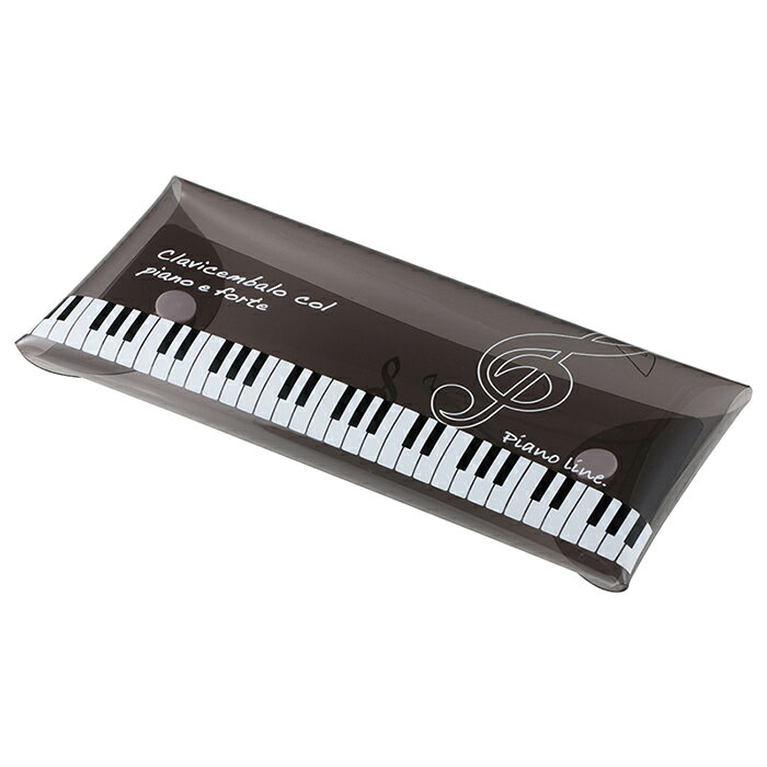 ピアノライン マルチペンケース（ト音記号） piano line ピアノ発表会 音楽発表会 演奏会 ピアノ教室 音楽教室 記念品 ギフト プレゼント ピアノ雑貨 音楽雑貨 ピアノグッズ ピアノ柄 かわいい 可愛い カワイイ 鍵盤柄 男の子 筆箱 文房具 pianoline-10000318 ピアノライン 楽天市場支店 サンプル画像2