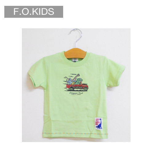 エフオーキッズ F.O.KIDS DINOSAUR TRAIL STITCH Tシャツ 子供服 男の子 メール便で送料無料