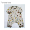 アンパサンド ampersand どうぶつまるさんかくしかく柄カバーオール ベビー服 メール便OK