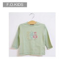 エフオーキッズ F.O.KIDS 手描きイラスト長袖Tシャツ 子供服 男の子 メール便OK