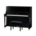 商品特徴 Kシリーズの新しいスタイル コンパクトなサイズにグランドピアノのテイストを取り入れた、新たなスタイルのアップライトピアノ。 寸法 高さ122cm×間口149cm×奥行61cm 色 黒塗艶出し塗装仕上げ 鍵盤 白鍵：アクリル白鍵 黒鍵：フェノール黒鍵 アクション ウルトラ・レスポンシブ・アクションII ハンマー カワイ・ハンマー(オールアンダーフェルト入り) ※モニターの発色により実物と異なる場合がございます。
