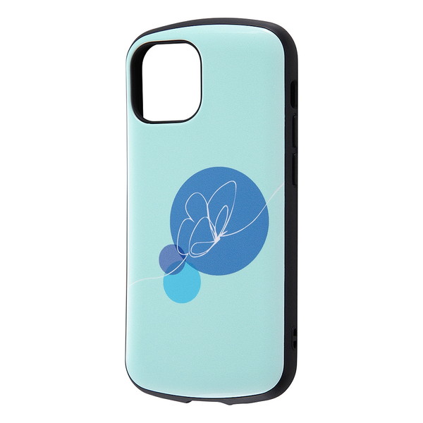 iPhone 13 mini ケース 耐衝撃ケース MiA-collection 蝶々/ライトブルー アイフォン アイホン ケース docomo au softbank カバー アイフォン13 ミニ iphone13mini