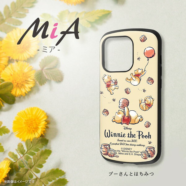 iPhone 14 Pro ディズニー 耐衝撃ケース MiA プーさんとはちみつ 送料無料 アイフ...