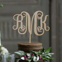 5日限定ポイント最大10倍★【ケーキトッパー】ケーキトッパー イニシャルモノグラム(結婚式 ウェディング 披露宴 ウェルカムスペース ブライダル パーティー 二...
