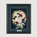 5日限定ポイント最大10倍★【押し花ブーケ・立体ドライブーケ(レカンフラワー)】押し花ブーケ ノクターンブルーM 送料無料(結婚式 ウェディング 披露宴 ウェル...