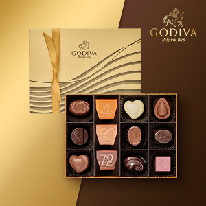 GODIVA ハート オブ ゴールド コレクション 12粒入（ゴディバ チョコレート 洋菓子 高級 ギフト プレゼント 贈り物 御礼 お礼 お返し 御祝 お祝い 詰め合わせ 女性 男性 職場 親戚 挨拶 引出物 引き出物 結婚祝い ウェディング）