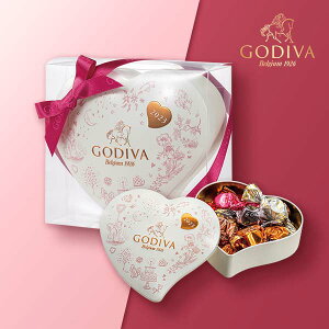 GODIVA メリーゴーランド ワッフル Gキューブアソートメント ハート缶（10粒入）（お祝い2023スイーツ バレンタイン2023_ゴディバ スイーツ 贈り物 お返し ゴディバ チョコレート ギフト お菓子 引き出物 お祝い 詰合せ Chocolate バレンタイン2023 Valentine2023 プ