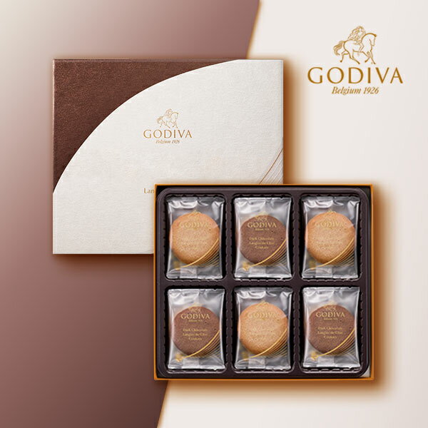 GODIVA ラングドシャクッキーアソートメント 18 枚入 GODIVA ミルクチョコレート ダークチョコレート ラングドシャ