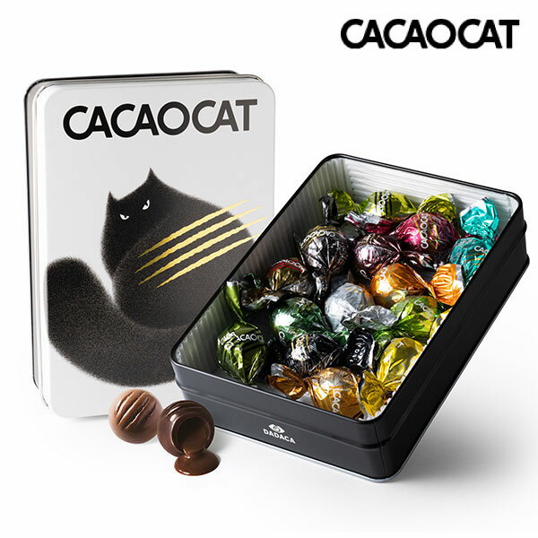 CACAOCAT缶 ミックス 14個入り WHITEチョコレート　カカオ　プレゼント　ギフト　猫
