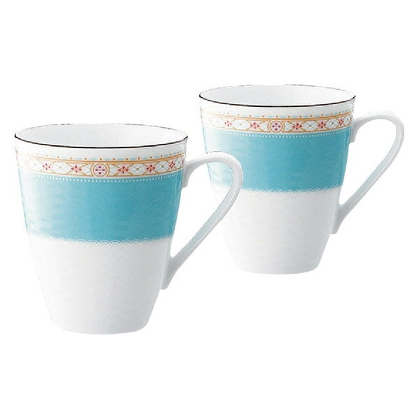 ノリタケ ハミングブルー マグペアセット(ギフト お祝い 内祝い プレゼント 結婚祝い 結婚内祝い 出産祝い 新築祝い 快気祝い 引越祝い 洋食器 カップ グラス タンブラー カップ キッチン 人気 話題 おすすめ)