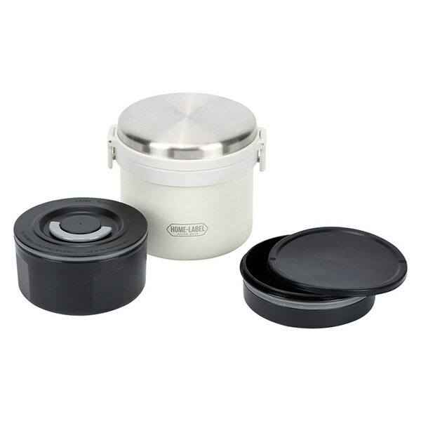 ホームレーベル 全真空ステンレスランチジャー(ホワイト)(ギフト お祝い 内祝い プレゼント 結婚祝い 結婚内祝い 出産祝い 新築祝い 快気祝い 引越祝い キッ...