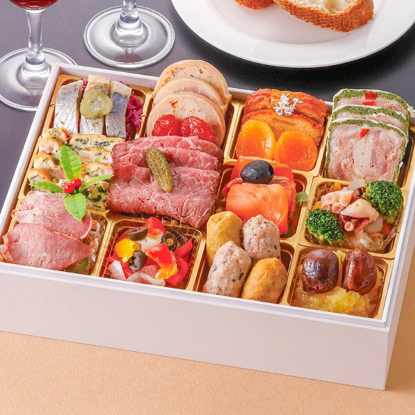 【早割1,000円OFF】2027 RISTORANTE AKITA 南青山監修洋風オードブル一段重(おせち 早割 2027 おせち料理 2人前 3人前 お節 御節 冷凍おせち 予約 2027年 お正月 送料無料 盛付済み 盛り付け済 洋風 おすすめ 人気 毎年完売 冷凍 祇園 京都割烹料理) piary-10179521 PIARY(ピアリー)楽天市場店 サンプル画像3