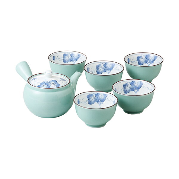 内容急須:直径12×9cm(400ml)×1、仙茶:直径9×5cm(170ml)×5 パッケージ化粧箱 箱サイズ29.5×22×9.5cm 重量1.1kg 材質磁器 注意事項 ※不良品以外の返品は不可とさせていただきます。 ＞＞ご返品についてはこちら ※直送ギフトの場合、贈り先様へ商品明細書等が送られることはございません。 様々なギフトアイテムをご用意しています。 【内祝い お返し】結婚 婚礼（引き出物 引出物） 結婚内祝い 出産内祝い 快気祝い 快気内祝い 全快祝い 新築祝い 新築内祝い 就職祝い 就職内祝い 退職祝い 成人祝い 成人内祝い 入学祝い 入学内祝い 入園祝い 入園内祝い 卒園祝い 卒園内祝い 卒業祝い 卒業内祝い 初節句内祝い 節句内祝い 七五三祝い 七五三内祝い 敬老祝い等 【法事引き出物】香典返し 満中陰志 一周忌 三回忌 七回忌等 【プレゼント 贈答 粗品】父の日 母の日 お誕生日祝い クリスマス バレンタイン 初老祝い 還暦祝い 古稀祝い 喜寿祝い 傘寿祝い 米寿祝い 卒寿祝い 白寿祝い 長寿祝い 退職祝い 退職記念 お中元 お歳暮 ゴルフコンペ 新年挨拶 転居挨拶 新年会 忘年会 二次会 ビンゴ等の商品 記念品 ノベルティー キャンペーン波佐見焼 掛分ぶどう M急須茶器揃波佐見焼（はさみ焼）は、長崎県の波佐見町で生産されている人気の陶磁器です。繊細な色合いで落ち着いたぶどう柄の波佐見焼の蓋付湯呑と土瓶急須セット。おもてなしの茶器としておすすめです。