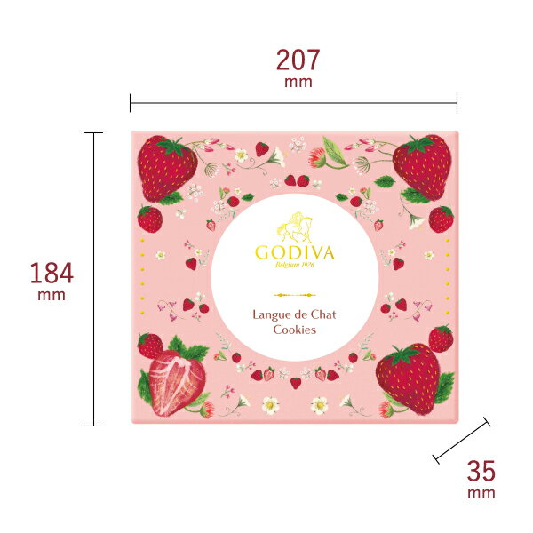 GODIVA あまおう苺ラングドシャクッキー アソートメント(18枚入) (ゴディバ 限定 Whiteday 苺クッキー いちごクッキー 洋菓子 チョコ スイーツ 女性 男性 女友達 男友達 友人 彼女 彼氏 贈り物 ギフト プレゼント おすすめ 人気 お礼 お返し)