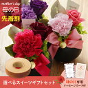 【先着★最大500円OFFクーポン!】母の日フラワーギフト エデル(スイーツセット)(母の日 花 まだ間に合う スイーツ ギフト プレゼント お菓子 鉢植え 花...