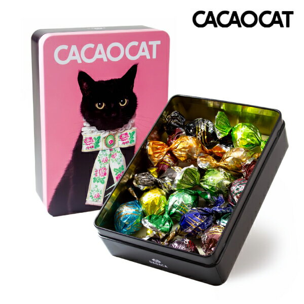 CACAOCAT缶 ミックス 14個入り RIBBONバレンタイン チョコ 2025 チョコレート カカオ プレゼント ギフト 猫のサムネイル