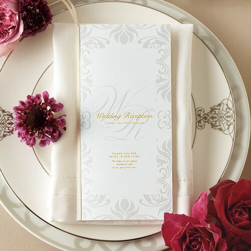 席次表 アラベスク席次表【10冊入り】(結婚式 ペーパーアイテム 手作りキット テンプレート ウェディング ブライダル パーティー 二次会 高級感 シンプル ス...