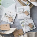 招待状 Herb de provence -ハーブ・ド・プロバンス- 招待状【10冊入り】(結婚式 ペーパーアイテム 手作りキット テンプレート ウェディング ...
