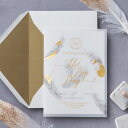 招待状 Aile D’ange -エルドアンジュ- 招待状【10冊入り】(結婚式 ペーパーアイテム 手作りキット テンプレート ウェディング ブライダル パーテ...