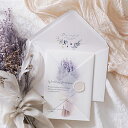 招待状 Charme de bouquet -シャルムドブーケ-(スターグラス) 招待状【10冊入り】(結婚式 ペーパーアイテム 手作りキット テンプレート ウ...