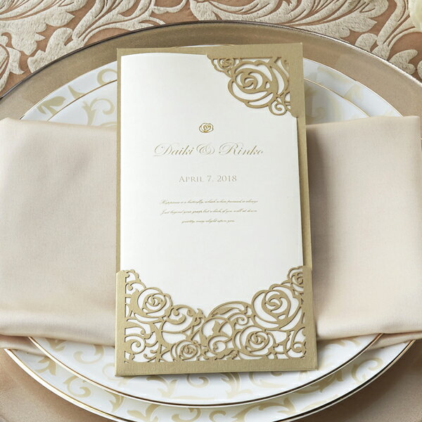 席次表 LumieRose-リュミエローズ-席次表【10冊入り】(結婚式 ペーパーアイテム 手作りキット テンプレート ウェディング ブライダル パーティー 二...