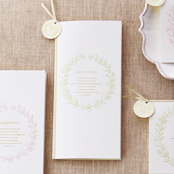 席次表 Francois-フランソワ-(グリーン)席次表【10冊入り】(結婚式 ペーパーアイテム 手作りキット テンプレート ウェディング ブライダル パーティ...