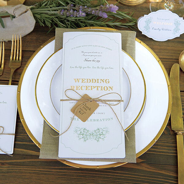 席次表 Natural Garden ナチュラルガーデン 席次表【10冊入り】(結婚式 ペーパーアイテム 手作りキット テンプレート ウェディング ブライダル ...