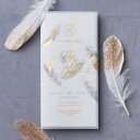 席次表 Aile D’ange -エルドアンジュ- 席次表【10冊入り】(結婚式 ペーパーアイテム 手作りキット テンプレート ウェディング ブライダル パーティー 二次会 天使 羽根 席順表)