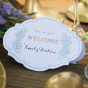 席札 Natural Garden ナチュラルガーデン 席札 1シート4名様用(結婚式 ペーパーアイテム 手作りキット テンプレート ウェディング ブライダル ...