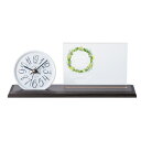 【送料無料】Photo&Clock(ブラウン)フラワーボックス 花 フラワー フォトフレーム 写真 置きタイプ インテリア Wedding 結婚 ウェディングア...