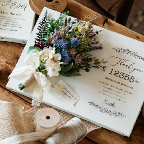 30日限定ポイント最大10倍★【送料無料】Thanks Bouquet(サンクスブーケ)〜感謝のブーケ〜 ブルー子育て感謝状 結婚式 演出 感謝状 両親贈呈品 ...