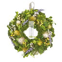 グリーンリース ナチュラルリースM フレッシュグリーン造花 花 フラワー リースブーケ インテリア雑貨 壁飾り 女性 母 友達 プレゼント ギフト 贈り物 お返...