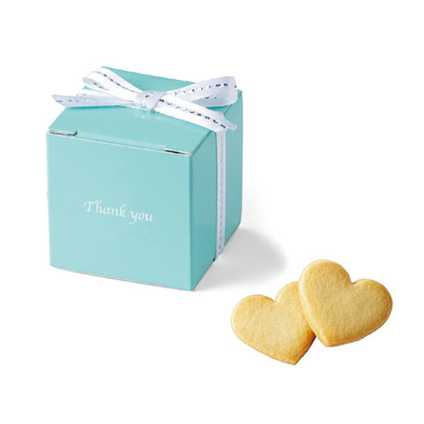 プチギフトサムシングブルー(ハートクッキー)(プチギフト 退職 お菓子 お礼 お返し 歓送迎会 異動 転職 産休 結婚式 二次会 ウェディング 披露宴 P★パー...