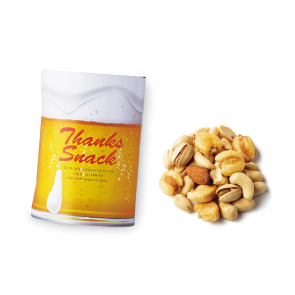 プチギフトサンクスナッツ(結婚式 プチギフト 二次会 ウェディング 披露宴 P★パーティ 引越し 退職 挨拶 参加賞)