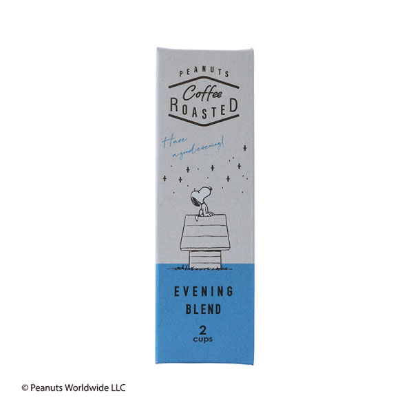 メール便│プチギフトINIC coffee　PEANUTS ROASTED　Evening Blend2P(イニックコーヒー イニック・コーヒー かわいい プチギフト 結婚式 二次会 ウェディング 披露宴 退職 ノベルティ 引越し 挨拶 参加賞 歓送迎会 コーヒー)