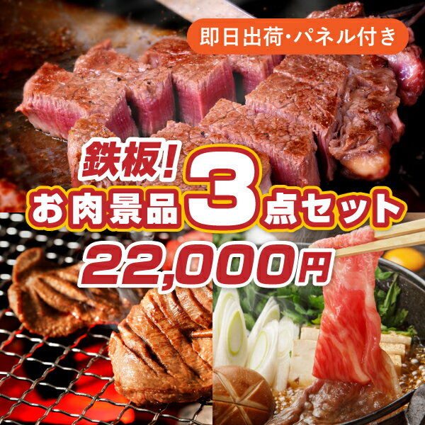 王道！お肉景品3点セット忘年会 新年会 ビンゴ 結婚式 披露宴 2次会 イベント 目玉景品 グルメ  ...