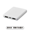 30日限定ポイント最大10倍★【ビS】HIDISC モバイルバッテリー5000mAh(ホワイト)(景品 二次会 披露宴 結婚式 余興 忘年会 新年会 抽選会 社...