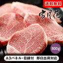 【送料無料】雪月花 松阪牛ヒレステーキ800g(5-6枚)【パネル・目録付】(二次会 景品 コンペ 新年会 忘年会 結婚式二次会 ゴルフ イベント 抽選会 ビンゴ 景品 賞品)