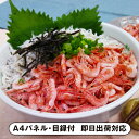 石原水産 駿河湾産 釜揚げ桜えび&しらすセット(桜えび80g、しらす130g)【パネル・目録付】(景品 二次会 披露宴 結婚式 余興 忘年会 新年会 抽選会 社内イベント 運動会 ゴルフ コンペ ビンゴ クイズ 幹事 目録 パネル 食品 調味料 盛り上がる 人気 話題 おすすめ)