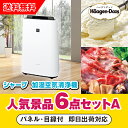 20日限定ポイント最大10倍★【あす楽対応可】「シャープ加湿空気清浄機」が目玉の人気景品6点セットA(二次会 景品 コンペ 新年会 忘年会 結婚式二次会 ゴルフ...