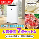 20日限定ポイント最大10倍★【あす楽対応可】「シャープ加湿空気清浄機」が目玉の人気景品7点セットA(二次会 景品 コンペ 新年会 忘年会 結婚式二次会 ゴルフ...