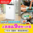 20日限定ポイント最大10倍★【あす楽対応可】「シャープ加湿空気清浄機」が目玉の人気景品9点セットB(二次会 景品 コンペ 新年会 忘年会 結婚式二次会 ゴルフ...