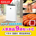 20日限定ポイント最大10倍★【あす楽対応可】「シャープ加湿空気清浄機」が目玉の人気景品9点セットC(二次会 景品 コンペ 新年会 忘年会 結婚式二次会 ゴルフ...