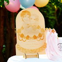 木の似顔絵 シャンティウェディングケーキプレゼント 結婚式 ギフト お祝い 披露宴 ウェディング ウエルカムスペース