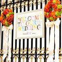 15日限定ポイント最大10倍★グラフィック ウェルカムボード(merry flower)プレゼント 結婚式 ギフト お祝い 披露宴 ウェディング ウエルカムスペ...