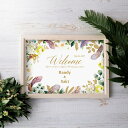 15日限定ポイント最大10倍★グラフィック ウェルカムボード(ヒーリングガーデン)結婚式 ギフト お祝い 披露宴 ウェディング ウェルカムスペース ガーデン 癒...