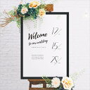 15日限定ポイント最大10倍★グラフィック ウェルカムボード(カリグラフ・デイズ)結婚式 ギフト お祝い 披露宴 ウェディング ウェルカムスペース