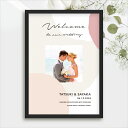 15日限定ポイント最大10倍★フォトウェルカムボード(カモフラージュ ピンク)結婚式 ギフト お祝い 披露宴 ウェディング ウエルカムスペース ナイトウェディン...
